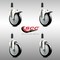 Service Caster 5 Inch 316SS Black Poly Swivel 1 Inch Expanding Stem Caster Lock Brake, 2PK SS316TTLEX20S514-PPUB-BLK-2-S-2-1 - alternate 5